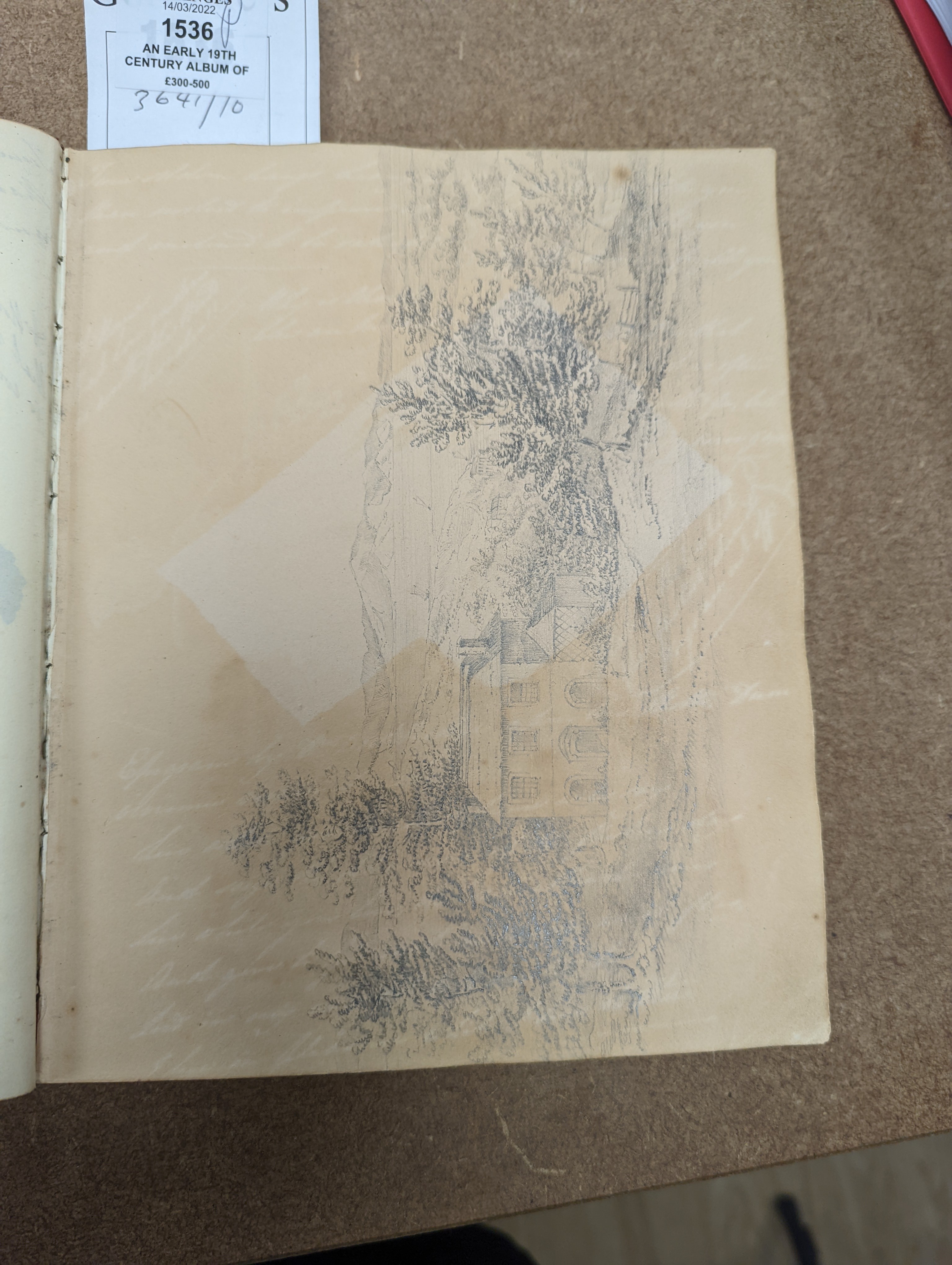 An early 19th century album of 152 watercolours, and pencil and ink drawings, including natural history still life subjects, land and seascapes and vignettes, many with accompanying verse and prose, by approximately 30 d